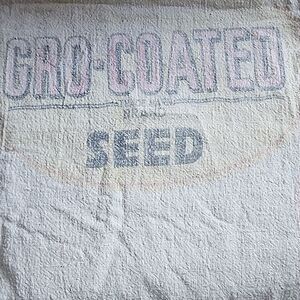 Vintage Ranger Muslin Alfalfa Grow Seed Sack Farm Core